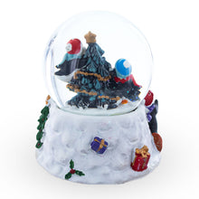 Load image into Gallery viewer, Penguins' Festive Tree Celebration Snow Water Globe