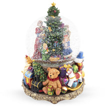 Load image into Gallery viewer, Children Decorating Tree LED Musical Water Snow Globe