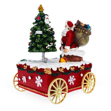 Load image into Gallery viewer, Spinning Christmas Tree Musical Box on Wheels