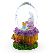 Load image into Gallery viewer, Bunny and Carrots Basket Water Globe