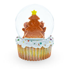Load image into Gallery viewer, Gingerbread Family and Cupcake Musical Christmas Water Globe