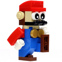 Load image into Gallery viewer, The Red Plumber made using LEGO parts