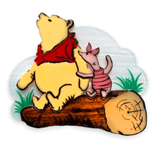 Load image into Gallery viewer, &quot;Pooh and Piglet&quot; Brooch by Lipstick &amp; Chrome