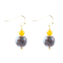 Load image into Gallery viewer, Prairie Quartz and Jade Drop Earrings