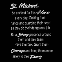 Load image into Gallery viewer, GL5-005 Police Officer Prayer Saint Michael Protect Us Matthew 14:30 Challenge Coin Dog Tag Keychain Thin Blue Line