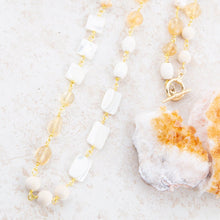 Load image into Gallery viewer, Precious White Pearl and Crystal Necklace