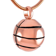 Load image into Gallery viewer, Basketball Cremation Urn Necklace