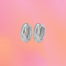 Load image into Gallery viewer, Eyes Full of Stars-Silver Sparkle Hoop