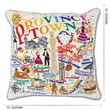 Load image into Gallery viewer, Provincetown Hand-Embroidered Pillow
