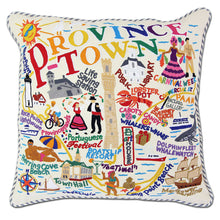 Load image into Gallery viewer, Provincetown Hand-Embroidered Pillow