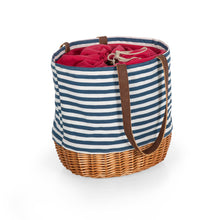 Load image into Gallery viewer, Coronado Canvas and Willow Basket Tote