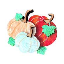 Load image into Gallery viewer, Pumpkin Patch Brooch by Cherryloco - ORANGE