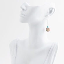 Load image into Gallery viewer, Purple Agate Chucky Sterling Silver Drop Earrings