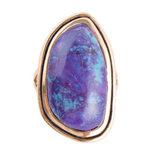 Load image into Gallery viewer, Purple Turquoise Statement Ring