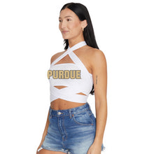 Load image into Gallery viewer, Purdue White Way Bandeau Top