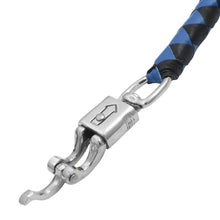 Load image into Gallery viewer, GBW21B Leather Biker Whip-Blue/Black W / Black Pool Ball