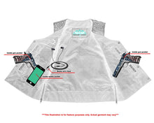 Load image into Gallery viewer, Women's Gray Vest with Grommet and Lacing Accents