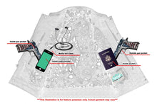 Load image into Gallery viewer, Men's Paisley Black Leather Motorcycle Vest with White Stitching