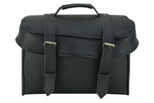 Load image into Gallery viewer, Leather Black PVC Large Four Piece Motorcycle Touring Tail Bag