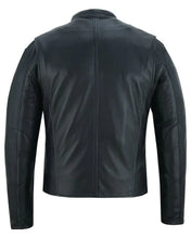 Load image into Gallery viewer, Men&#39;s Lightweight Drum Dyed Naked Lambskin Jacket - Black