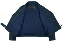 Load image into Gallery viewer, Moonlight Women&#39;s Navy Blue Fashion Leather Jacket