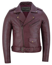Load image into Gallery viewer, Rose Glow Women's Oxblood Fashion Leather Jacket