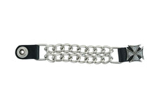 Load image into Gallery viewer, PKV142D Vest Extender - Iron Cross with Silver Glitter