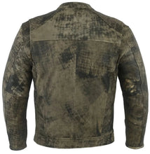 Load image into Gallery viewer, Men's Antique Brown Motorcycle Cruiser Jacket