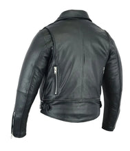 Load image into Gallery viewer, Men's Modern Full Cut Beltless Biker Jacket - Black