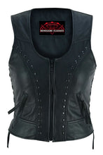Load image into Gallery viewer, Women&#39;s Lightweight Vest with Rivets Detailing