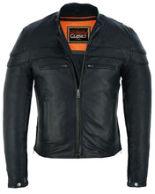 Load image into Gallery viewer, Speedster Black Men's Leather Motorcycle Jacket