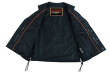 Load image into Gallery viewer, Ella Women's leather motorcycle vest -  Black