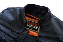 Load image into Gallery viewer, Speedster Black Men's Leather Motorcycle Jacket