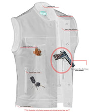 Load image into Gallery viewer, Eclipse Black Motorcycle Vest - Hidden Smart Access Pockets &amp; Durable Lining