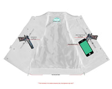 Load image into Gallery viewer, Eclipse Black Motorcycle Vest - Hidden Smart Access Pockets &amp; Durable Lining