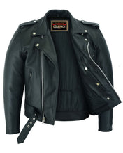 Load image into Gallery viewer, Super Arnold Men's Black Leather Jacket – Retro Design
