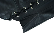 Load image into Gallery viewer, Women's Black Thigh High Leather Side Lace Leggings