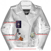 Load image into Gallery viewer, SpeedMoto Women's Leather Motorcycle Jacket