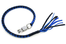 Load image into Gallery viewer, GBW25 Leather Biker Whip-Blue/Black