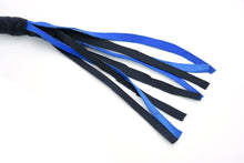 Load image into Gallery viewer, GBW25 Leather Biker Whip-Blue/Black