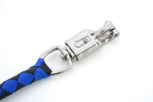 Load image into Gallery viewer, GBW25 Leather Biker Whip-Blue/Black