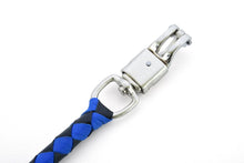 Load image into Gallery viewer, GBW25 Leather Biker Whip-Blue/Black