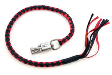 Load image into Gallery viewer, GBW23 Leather Biker Whip-Red/Black