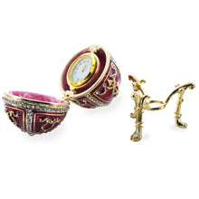 Load image into Gallery viewer, 1895 Rosebud Royal Imperial Easter Egg with Clock Surprise