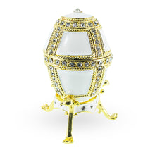 Load image into Gallery viewer, 1890 Danish Palaces Royal Imperial Easter Egg in White