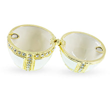 Load image into Gallery viewer, 1890 Danish Palaces Royal Imperial Easter Egg in White