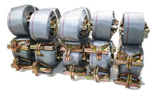 Load image into Gallery viewer, 2&quot; x 16 Ft Ratchet Strap w/ Spg E &amp; Wire Hk for E &amp; F-Tracks 16 PACK | R16EW