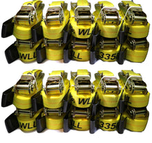 Load image into Gallery viewer, QTY 20 - 2" X 27 Ft. Ratchet Strap w/ Flat Hooks