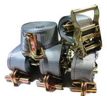 Load image into Gallery viewer, 2" x 16 Ft. Ratchet Strap w/ Spg E &amp; Wire J for Hook For E &amp; F-Tracks 200 PACK | R16EW