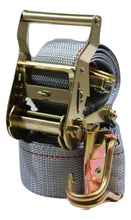 Load image into Gallery viewer, 2" x 16 Ft. Ratchet Strap w/ Spg E &amp; Wire J for Hook For E &amp; F-Tracks 200 PACK | R16EW